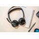 37. POLY Voyager Focus 2 USB-CC Headset with USB-C/A Adapter and Charging Base