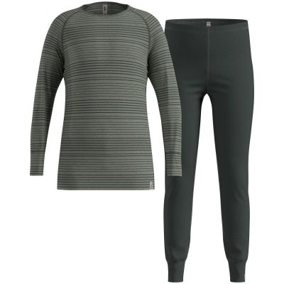 2. Thermal underwear - Odlo Set long ACTIVE WARM SET size 128cm Gray