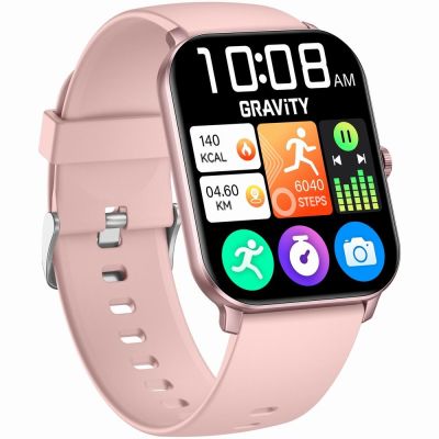 5. Smartwatch Gravity Rose Gold Pink GT36-1
