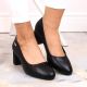32. Sergio Leone W SK314A black decorative block heel pumps