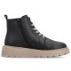 2. Women's leather ankle boots on a black platform Rieker 70405-01