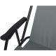 14. CAMPING CHAIR WITH ARMRESTS 52x44x75CM FOLDING GRAY