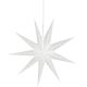 9. PAPER DECORATION STAR 45CM 9 ARMS WHITE