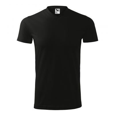 5. Mafini Heavy V-neck T-shirt M MLI-11101 black