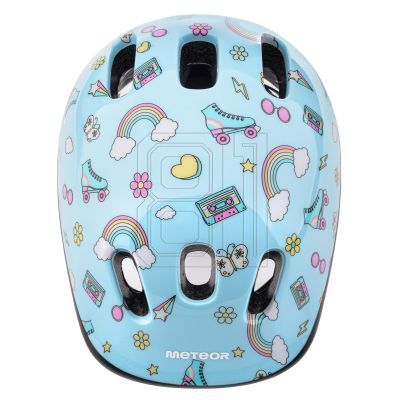4. Meteor KS06 Rainbow Jr Bike Helmet 17435 size S 48-52 cm