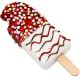 17. ICE CREAM HANGING DECORATION BALL 3 PCS WHITE