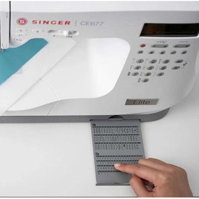 10. SINGER Elite CE677 Electric Sewing Machine White