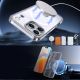3. Hybrid Armor X Case for iPhone 17 Pro with Stand, Compatible with MagSafe - Transparent