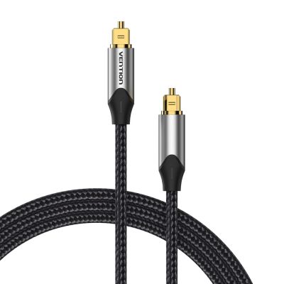 2. Vention Braided Optical Audio Cable with Aluminum Connector 3m