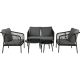 2. 5-PIECE GARDEN FURNITURE SET MILAN