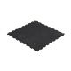 2. Rubber gym flooring, equipment mat, 1 m puzzle tile, 20 mm thick, black, REBEL ACTIVE