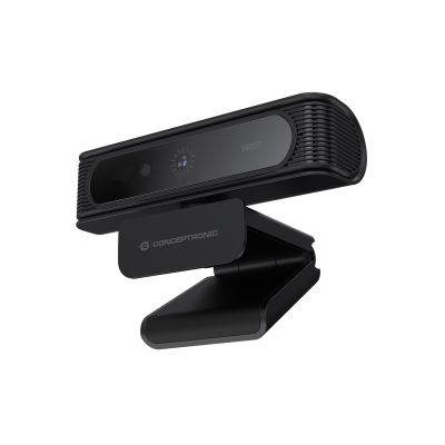 5. CONCEPTRONIC USB-A2.0 Webcam 80° 1080P/30Hz FullHD + Microphone B/W