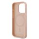 7. Karl Lagerfeld Leather Monogram Metal Logo case for iPhone 15 Pro Max - pink