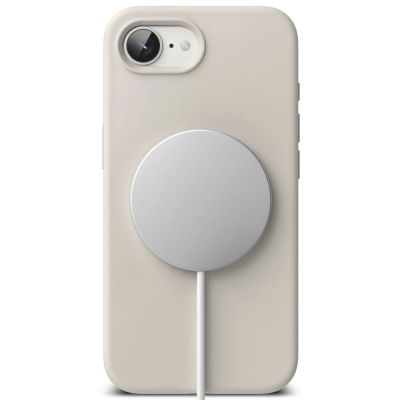 4. Ringke Silicone Magsafe Case for iPhone 16e / 17e - Beige