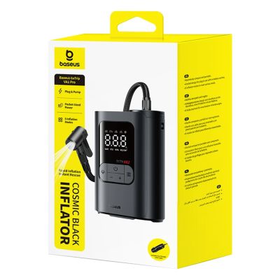 5. Baseus GoTrip VA1 Car Pump Compressor 150 PSI with 12V Power Supply - Dark Gray