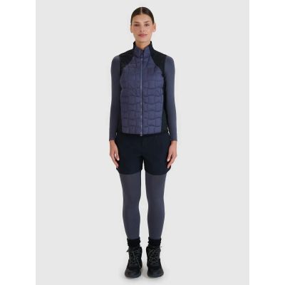 6. Women's trekking vest with Primaloft filling Black 4F 4FWSS25TVJAF180-22S