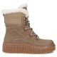 2. Beige Women’s Leather Platform Ankle Boots Filippo DBT7937