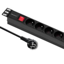 Qoltec PDU power strip for 19'' RACK | 1U | 16A | 8xFRENCH | 2m