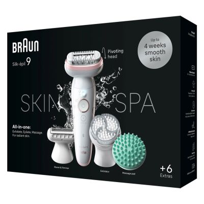 2. Braun Silk-épil 9 SkinSpa 40 tweezers Rose Gold, White