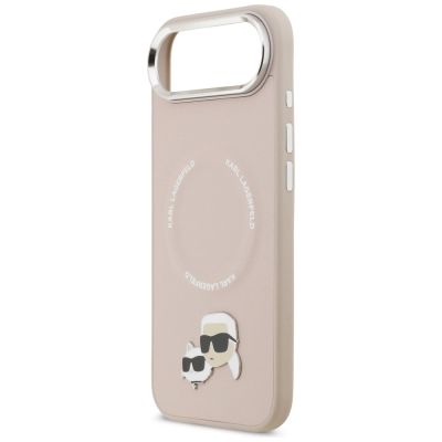 6. Karl Lagerfeld Karl & Choupette Pins MagSafe Case for iPhone Air Pink