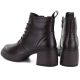 10. Women's leather ankle boots on a platform, insulated, brown, D&A S.Barski CR62-3368