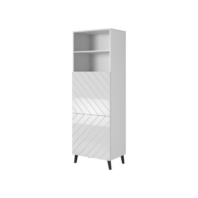 ABETO display cabinet 60x40xH176.5 white/white gloss