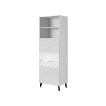 ABETO display cabinet 60x40xH176.5 white/white gloss