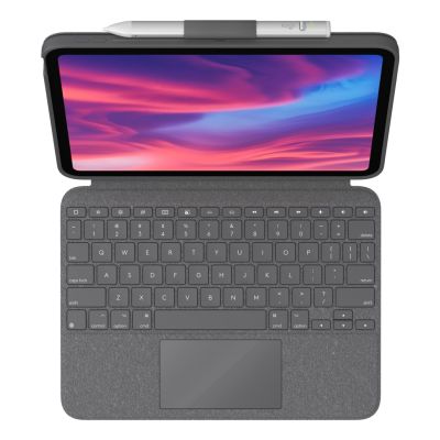 5. Logitech Combo Touch QWERTY British English Smart Connector Gray
