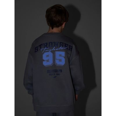 7. Boy's loose sweatshirt without hood 4F 4FJRSS26TSWSM2635-24S