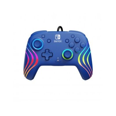 PDP Afterglow Wave Blue USB Gamepad Analog/Digital Nintendo Switch, Nintendo Switch OLED