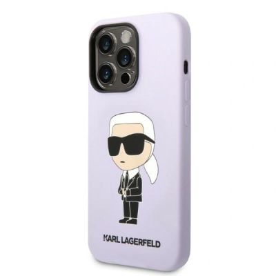 2. Karl Lagerfeld KLHCP14LSNIKBCU iPhone 14 Pro Case - Purple