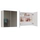 POLA BATHROOM CABINET 2 DOORS MIRROR WHITE