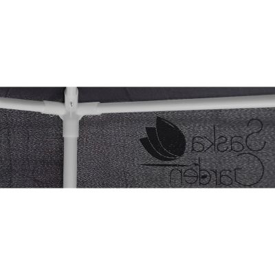 13. HEXAGONAL GARDEN PAVILION 2x2x2x2.5M WITH MOSQUITO NET, GRAY