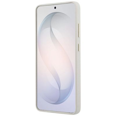 5. Guess Rhinestone Round Logo MagSafe Case for Samsung Galaxy S26 Ultra - Beige