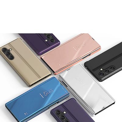 4. Clear View Case cover for Samsung Galaxy A24 4G flip cover black