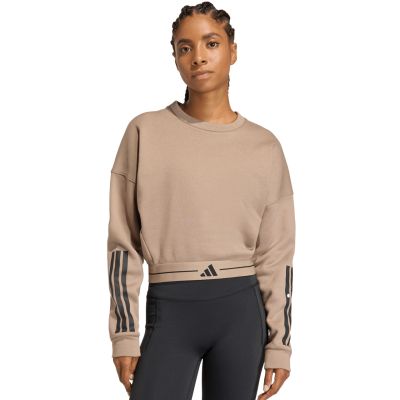 Women's adidas Hyperglam sweatshirt beige KQ5197