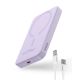 3. Baseus mini power bank 5000mAh 20W + USB-C cable (20V/3A) - purple