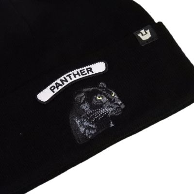 3. Goorin Bros. Soft Rock Panther Beanie Black - 107-1796-BLK