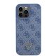 3. Guess GUHCP15XP4TDPB iPhone 15 Pro Max 6.7" blue/blue hardcase Leather 4G Triangle Strass