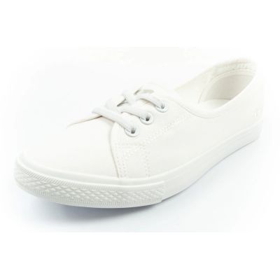 3. Lee Cooper shoes women's sneakers sporty white slip-on ballet flats
