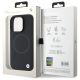 8. BMW Sign Leather Half Textured And Circle MagSafe case for iPhone 16 Pro Max - black