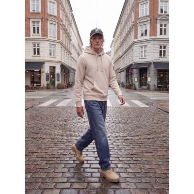 9. Jack&Jones Men's Hoodie JJCLEVELAND SWEAT HOOD SN 12298441 MOONBEAM
