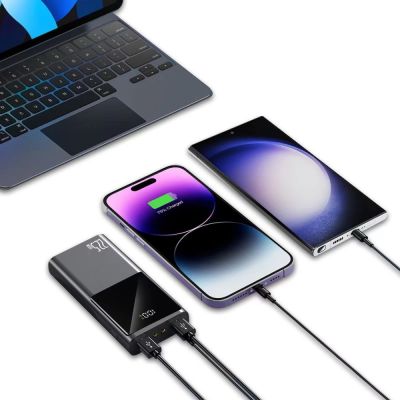 6. Powerbank Tech-Protect PB13 20000mAh 22.5W 2x USB-A / USB-C / Lightning with USB-C / USB-A cable - gray