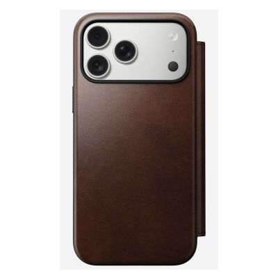 8. Nomad Modern Leather Folio Cell Phone Case 16cm (6.3") Brown