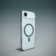 9. Puro Lite Mag TPU+PC Case Compatible with MagSafe for iPhone 17 Air - Transparent with Turquoise Ring