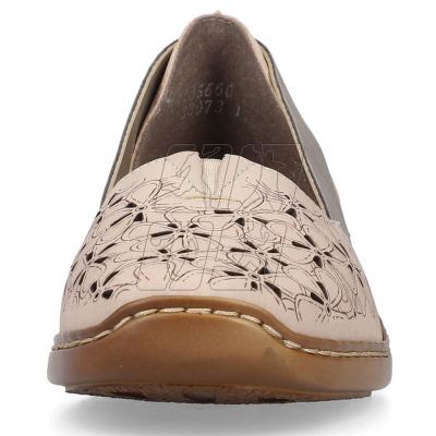 13. Comfortable leather shoes Rieker W RKR442C, beige