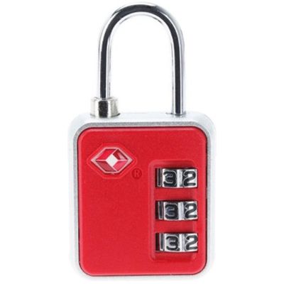 2. COMBINATION PADLOCK FOR SUITCASE BAG PROWORLD RED