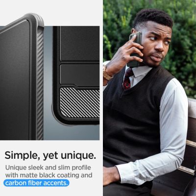 14. Spigen Rugged Armor Case for Samsung Galaxy S23 - Matte Black