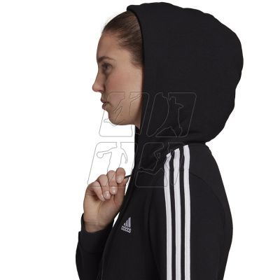 9. Adidas 3 Stripes FL Full-Zip Hoodie W GM5567