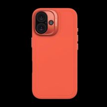 Decoded AntiMicrobial Silicone Stacks Backcover with MagSafe for iPhone 16 - Orange